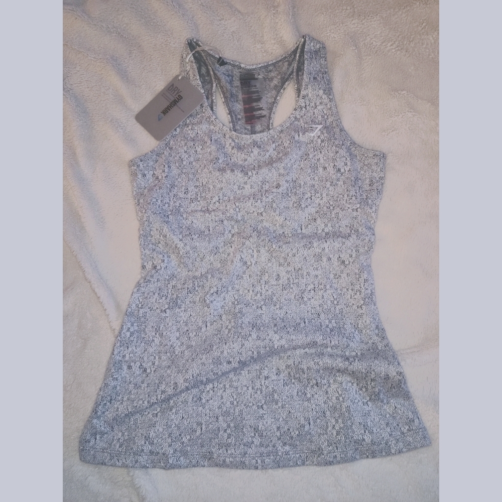 GYMSHARK Fleur Textured Tank NWT